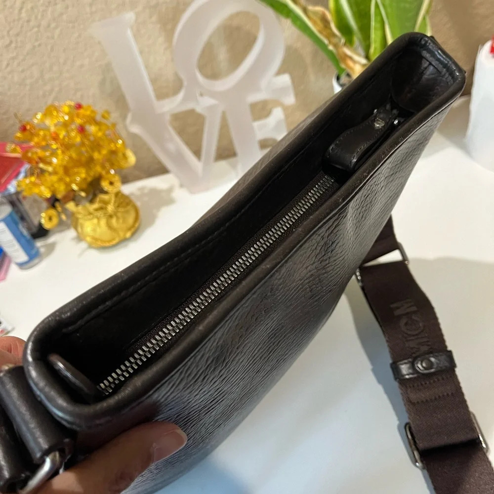 MCM Brown Leather Crossbody Bag - Picture 5 of 14